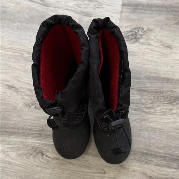 Kamik Black Kids Snow Boots - Picture 3 of 4